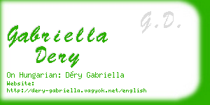 gabriella dery business card